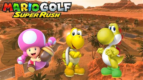 Mario Golf Super Rush Speed Golf Toadette Vs Yellow Koopa Troopa