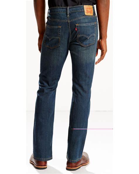 Levis Mens 527 Low Rise Zip Fly Stretch Jeans Boot Cut Country