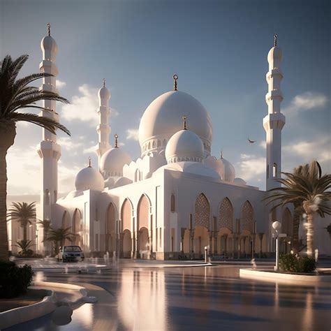 Premium AI Image Amazing Architecture Design Of Muslim Mosque