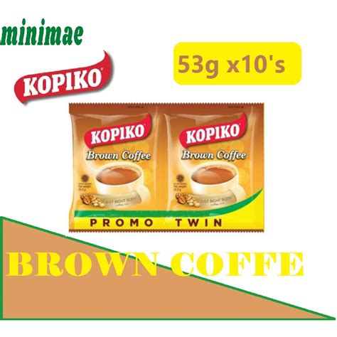 Kopiko Brown Coffee 53g X10 S Twin Pack Shopee Philippines