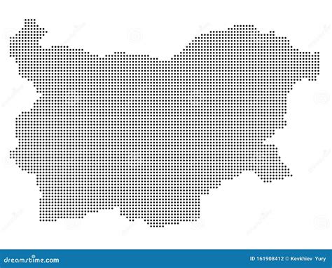 Metade Do Vetor De Mapa Da Bulgária Ilustração Do Vetor Ilustração De