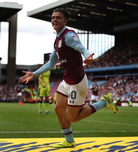 Jack Grealish Celebrating His First Holte End Goal R Avfc