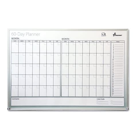 7520012239897 Skilcraft Quartet Dry Erase 60 Day Planner Dry Erase 24 X 36