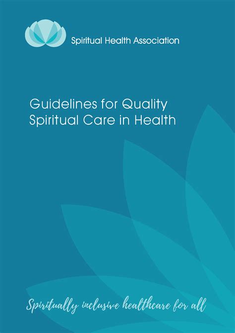 Guidelines For Quality Spiritual Care In Health Spiritual Health