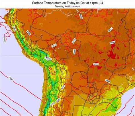 Bolivia Surface Temperature On Tuesday 26 Dec At 5am 04