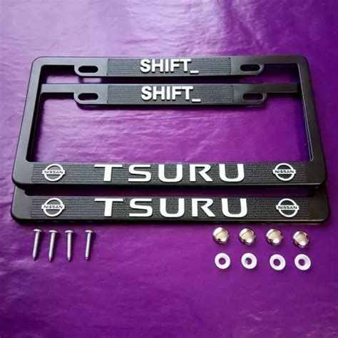 Porta Placas Tsuru Reflejante Shift Auto Cubre Pijas Kit Meses Sin