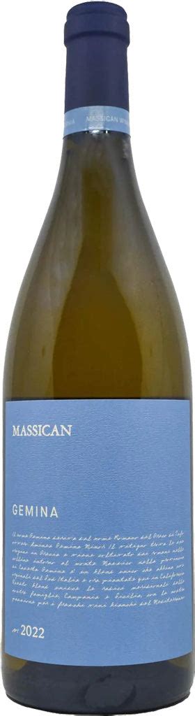 Massican Gemina White Blend 2022 750ml Mission Wine And Spirits