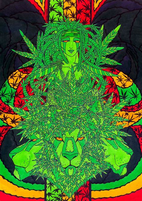 Trippy Weed Art (#946310) - HD Wallpaper & Backgrounds Download