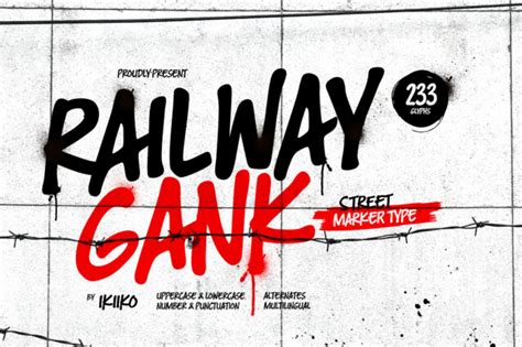 Railway Gank Font - Download Free Font