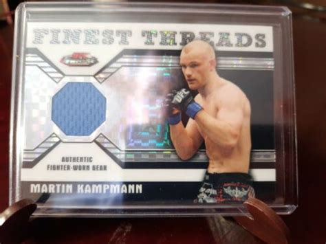 Topps Ufc Finest Threads Relics X Fractor Martin Kampmann