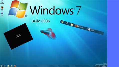 Windows 7 Build 6936 Mi Primer Video Youtube