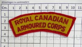 Canadese Leger Royal Canadian Armoured Corps Shoulder Title X Cm