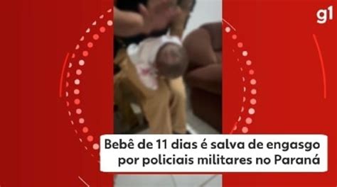 V Deo Beb De Dias Salva De Engasgo Por Policiais Militares No