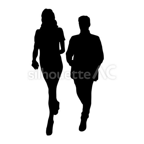 Walking couple 110564 - Free Download - silhouetteAC