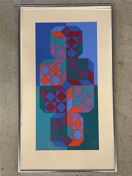 Artwork By Victor Vasarely Victor Vasarely Geometric Op Art