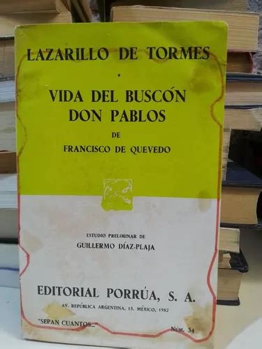 Vida Del Buscón Don Pablos Lazarillo De Tormes Meses sin intereses