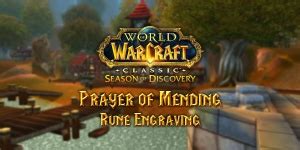 Prayer of Mending Rune – Season of Discovery (SoD) - Warcraft Tavern