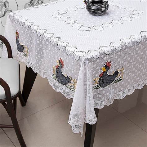 Toalha de Mesa de Renda Branca Lola 1 50m x 2 20m Único