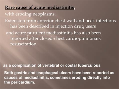 Ppt Mediastinitis By Dr M Farhad General Surgeon Powerpoint