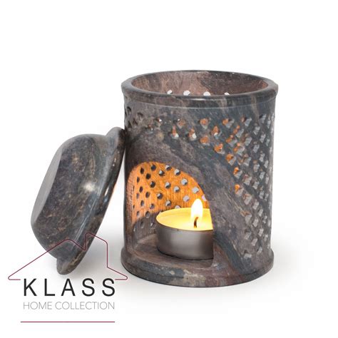 Moroccan Jali Soapstone Oil Burner Wax Burner Tea Light Holder Wax Melt