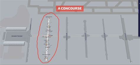 A concourse Atlanta airport map terminal Hartsfield-Jackson