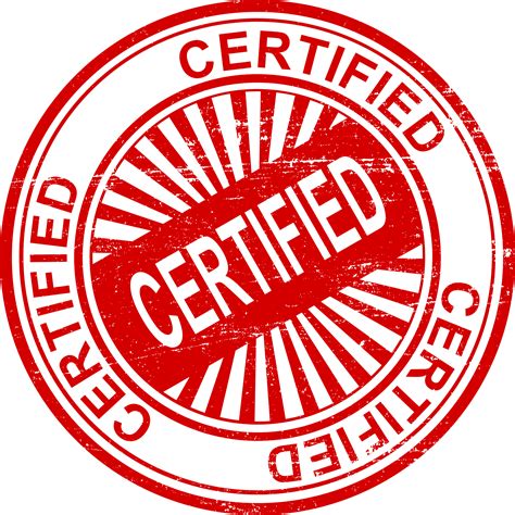 4 Certified Stamp (PNG Transparent) | OnlyGFX.com