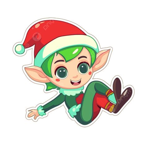 In The Style Of Colorful Animations Vector Clipart Elf On A Shelf Elf On A Shelf Clipart