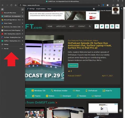 How To Turn On Or Off Vertical Tabs In Microsoft Edge How To Use