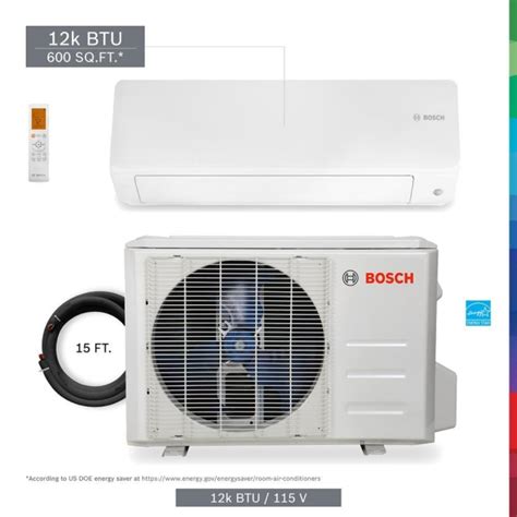 Bosch Gen 2 Plus Climate 5000 Energy Star 12 000 Btu 1 Ton Ductless