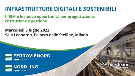 Infrastrutture Digitali E Sostenibili Il Bim E Le Nuove Opportunit