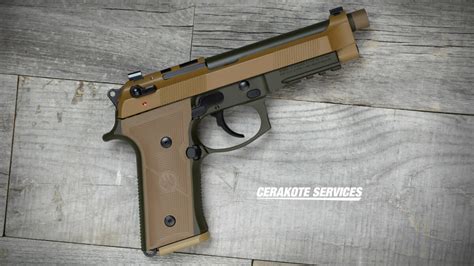 Beretta M A Od Green Pistol Fde Slide Cerakote Services