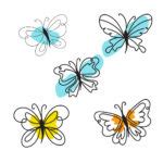 Butterfly Liner Art Svg Bundle Masterbundles