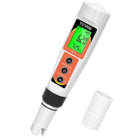 Yinmik Ph Meter Digital 4 In 1 Ph Ec Tds Temp Meter For Water