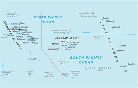 Kiribati Map - GIS Geography