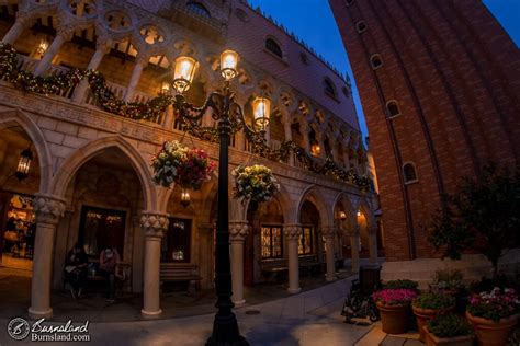 Italy in Epcot at Walt Disney World at Night - Burnsland Archives