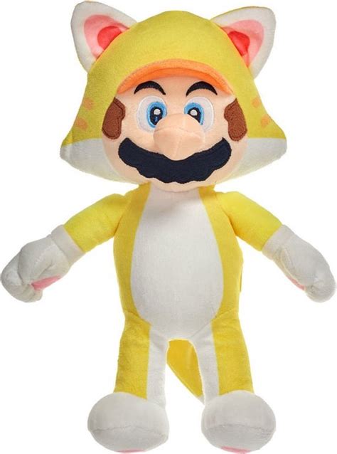 Super Mario Bros Pluche Knuffel Power Knuffel Geel 30 Cm Nintendo