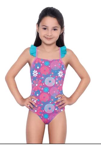 Traje De Baño Entero Volante Sunshine Swim MercadoLibre