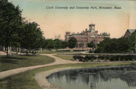 Clark University and University Park Worcester, MA Postcard