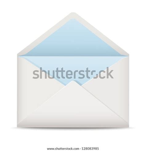 White Open Envelope Stock Vector Royalty Free 128083985