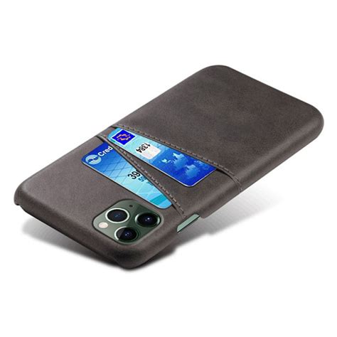 IPhone 14 Pro Max Shockproof PU Leather Hard PC Skal Svart