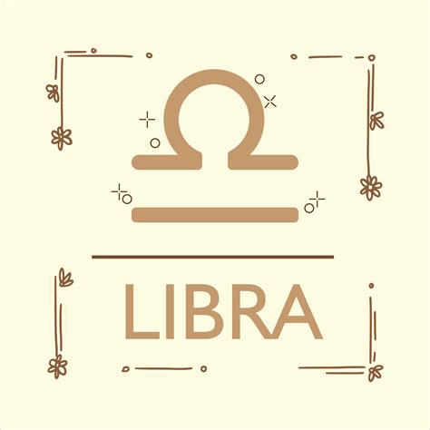 Symbol Libra Zodiac on Doodle Frame Rectangle Vector 13542328 Vector Art at Vecteezy