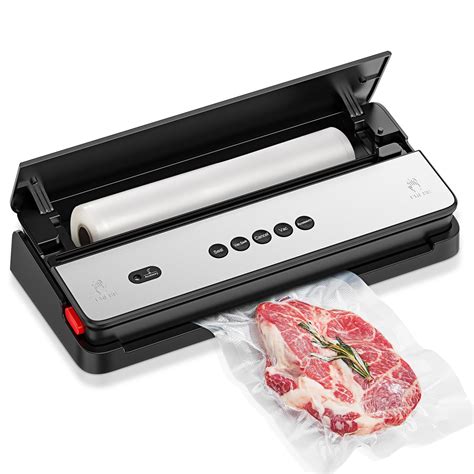 Bonsenkitchen Vacuum Sealer Machine Built In Cutter Bag Storage Air