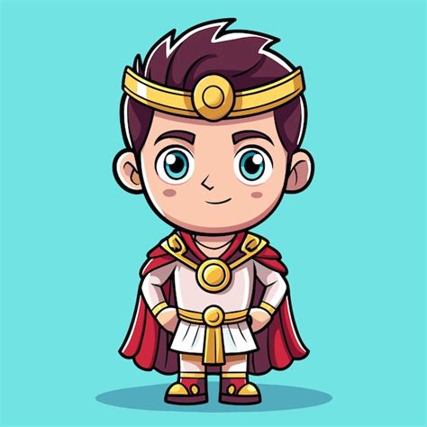 Ilustración histórica del emperador romano Arte vectorial Vector