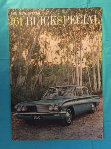 1961 Buick Special Car Dealer Showroom Sales Brochure Catalog Antique Price Guide Details Page