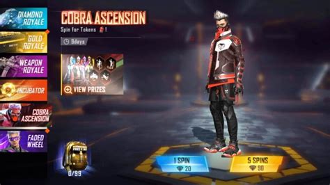 Free Fire Cobra Ascension How To Get The Free Fire Cobra Rage Bundle