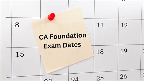 Ca Foundation Exam Date Lory Silvia