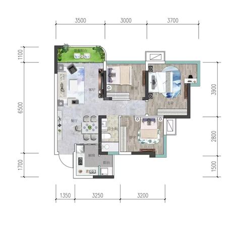 眉山水天花月兰亭墅3室2厅2卫户型图 眉山楼盘网