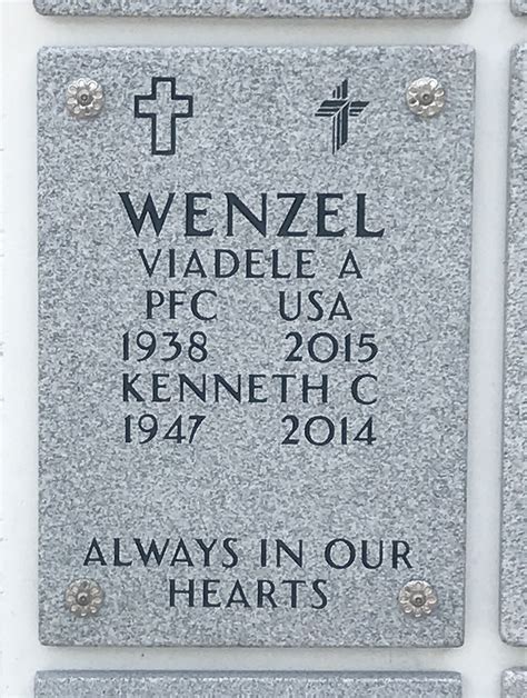 Viadele Ann Wenzel 1938 2015 Find A Grave Memorial