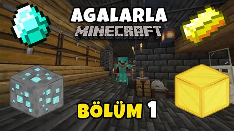 Minecraft Agalarla Realm 1 Ev ve Maden Yeni Güncelleme Çok Güzel