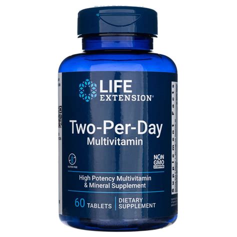 Life Extension Two-Per-Day Multivitamin - 60 Comprimés – Medpak